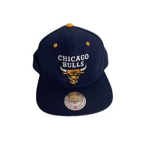 Chicago Bulls Men's Mitchell & Ness NBA Snapback Blue Ball Cap